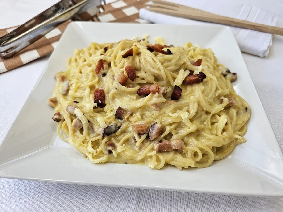 Receita de Espaguete à Carbonara