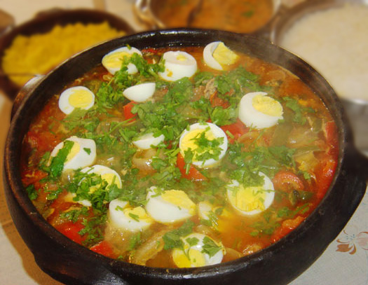 Receita de Moqueca Baiana de Camarão