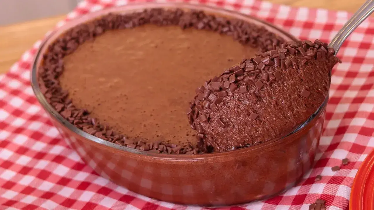 Receita de Mousse de Chocolate Aerada