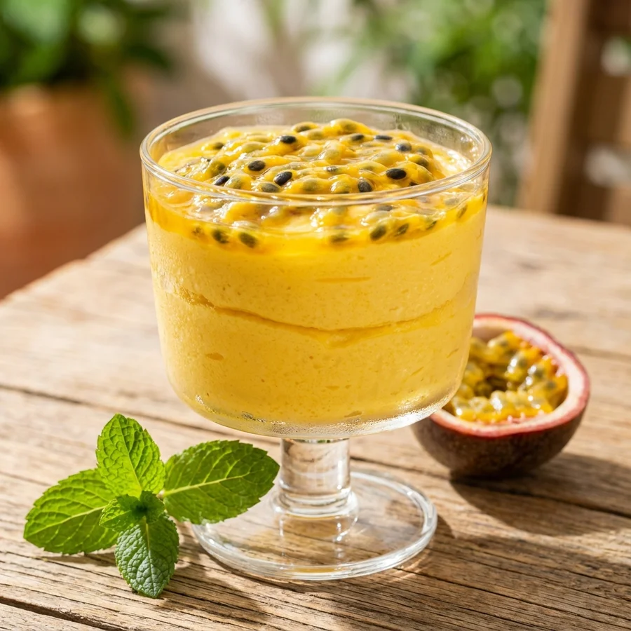 Receita de Mousse de Maracujá Rápido