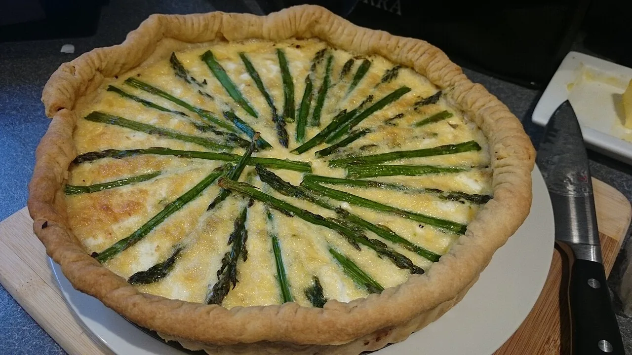 Receita de Quiche de Queijo com Alho-Poró