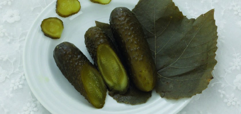 Receita de Pepino na Conserva em Folha de Uva